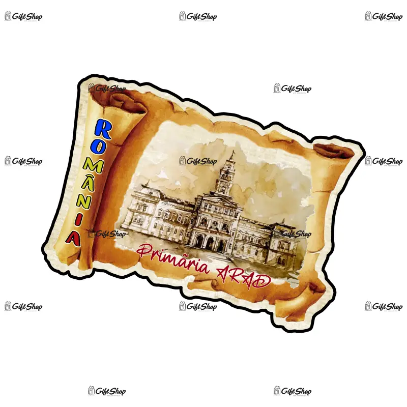 Arad papirus, romania, magnet frigider mgs142